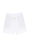Eleventy Linen Tailored Shorts — White