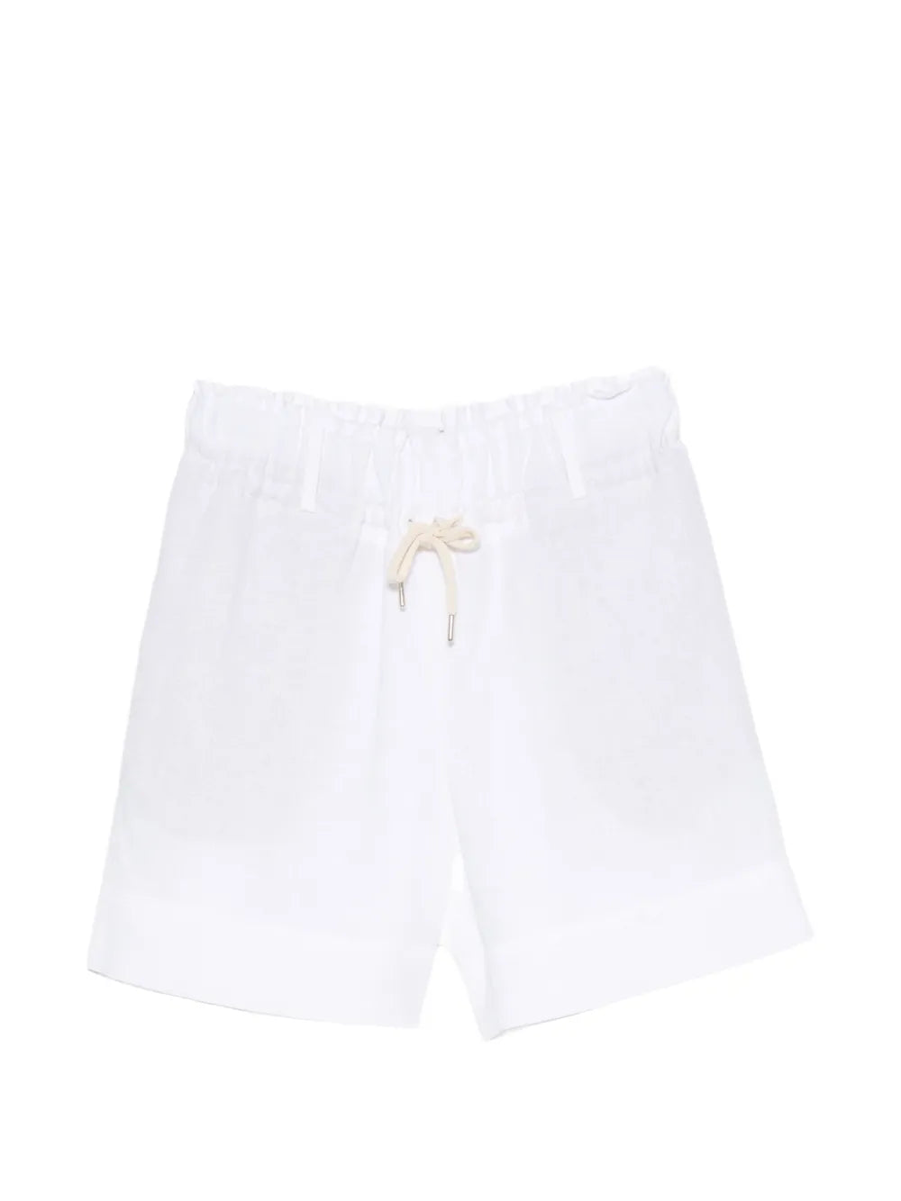 Eleventy Linen Tailored Shorts — White