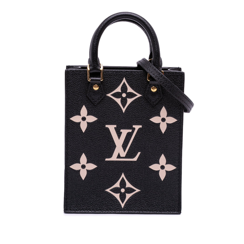 Bicolor Monogram Empreinte Petit Sac Plat