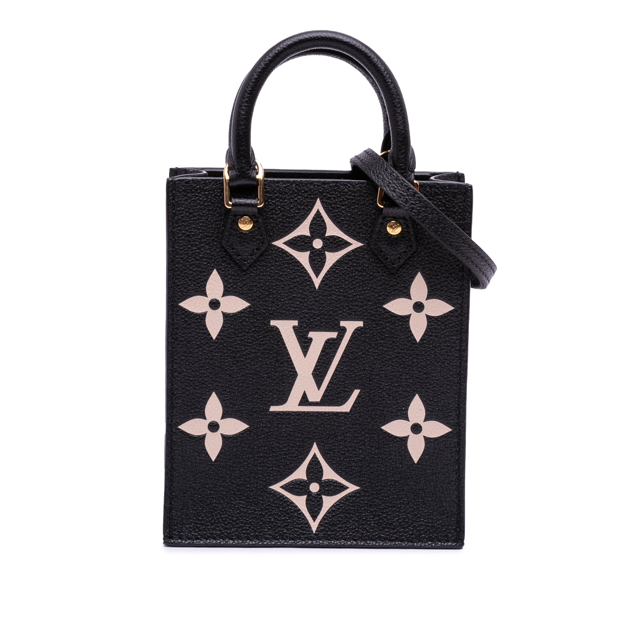 Bicolor Monogram Empreinte Petit Sac Plat
