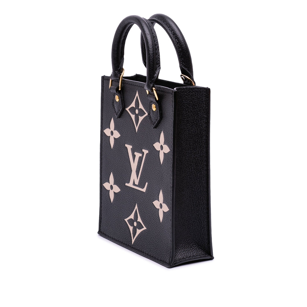 Bicolor Monogram Empreinte Petit Sac Plat