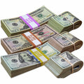 $34,000 RealAged® Full Print New Series Stacks & Bands Pack By Prop Money Inc.