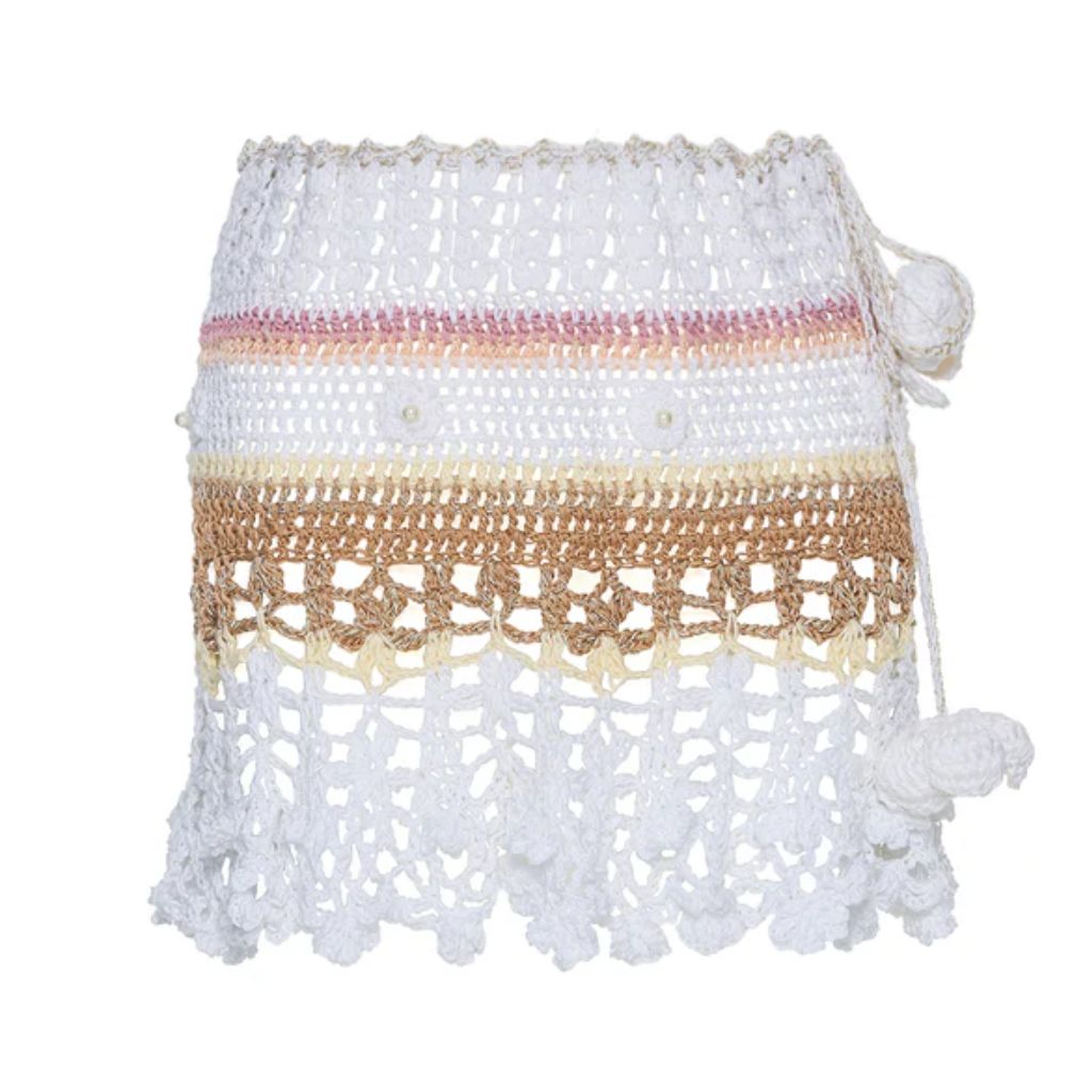 Vanilla Multicolor Handmade Crochet Skirt