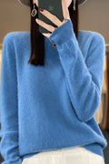Crewneck Solid Comfy Pullover Sweater