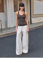 Early Summer Jet Lag Casual Tight-fitting Multi-collar Camisole for Women