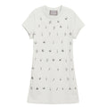 Silver Charm T-Shirt Dress | Beige