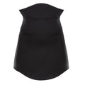 Black Mini Skirt With Rounded Hemline