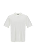 Herno Knitted Cotton Polo Shirt — White