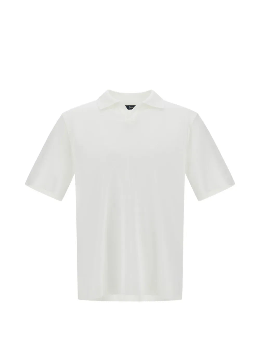 Herno Knitted Cotton Polo Shirt — White