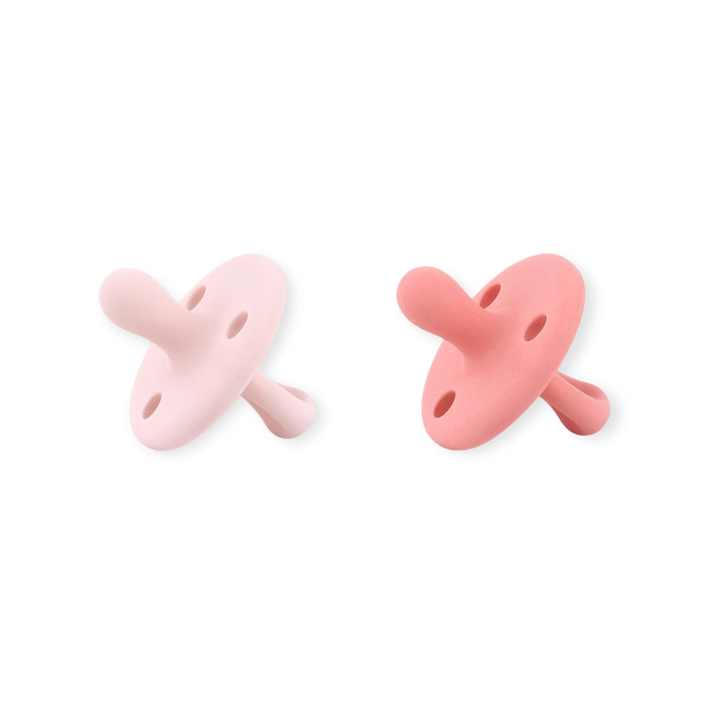 Kit Nenina & Co Rosa pálido + Rosa| 2 Chupetes + 2 Chupeteros + Guardachupete