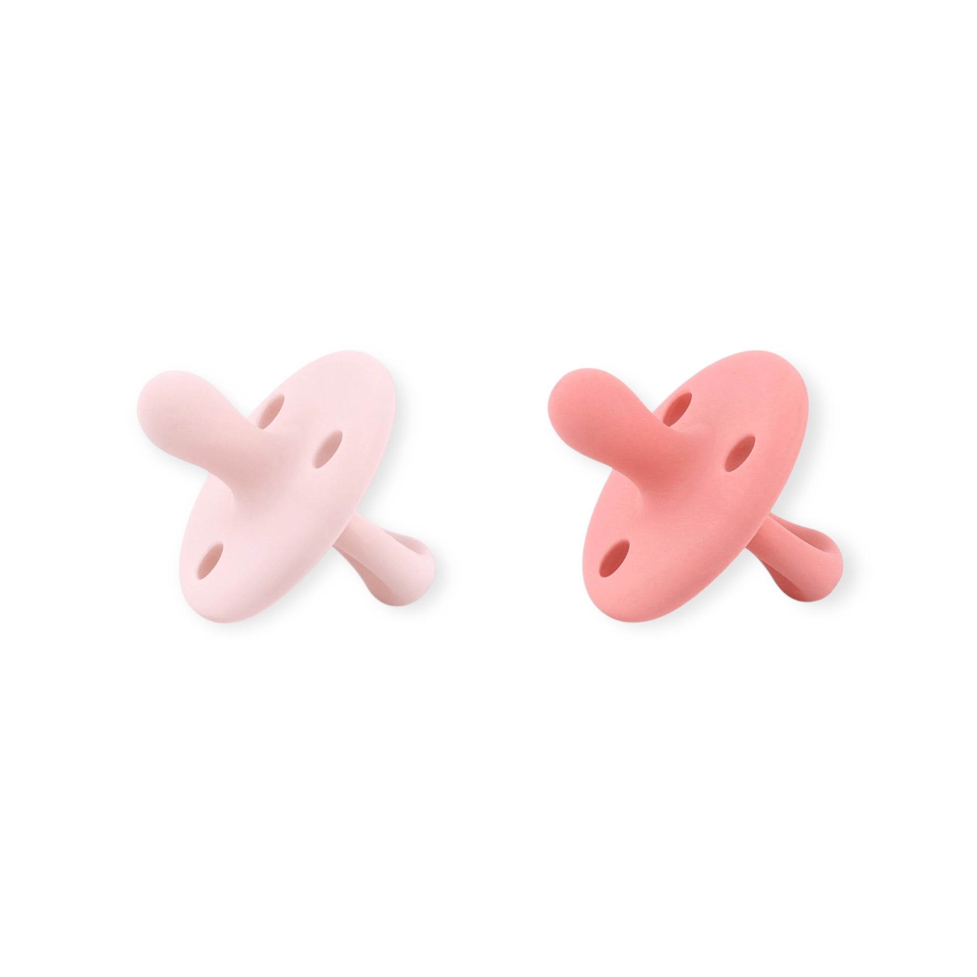 Kit Nenina & Co Rosa pálido + Rosa| 2 Chupetes + 2 Chupeteros + Guardachupete