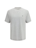 Brunello Cucinelli Lightweight Cotton T-Shirt — Gray