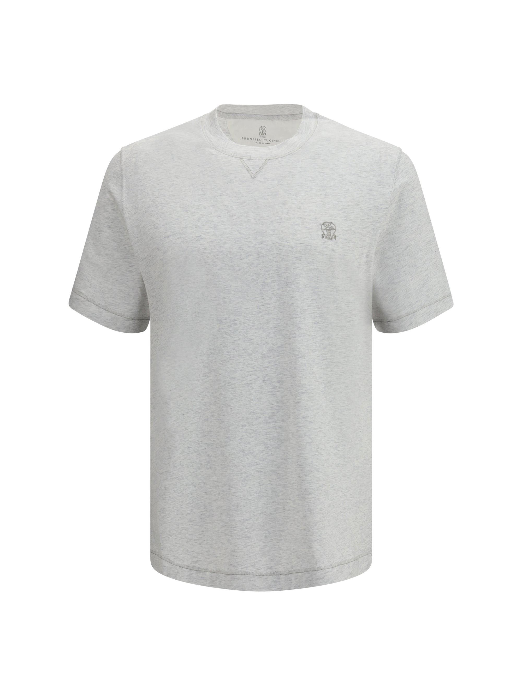 Brunello Cucinelli Lightweight Cotton T-Shirt — Gray