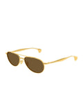 Gafas de sol de aviador Bottega Veneta BV1419S de metal — Oro