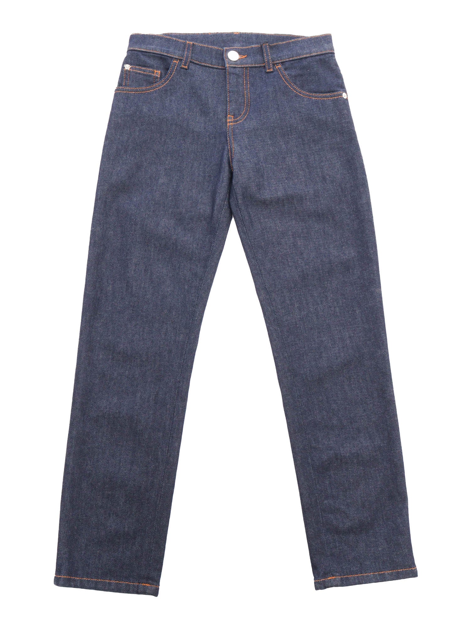 Blue Straight Leg Jeans - 12 Y