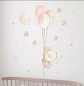 Vinilo Decorativo Infantil Globos bebé NIÑA GLOBO - SUEÑOS DE CIGUEÑA