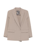 Herno Double-Breasted Blazer — Beige