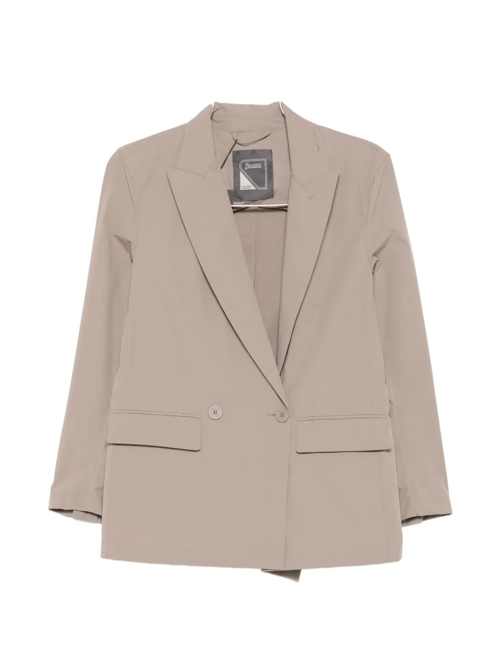 Herno Double-Breasted Blazer — Beige