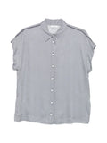 Peserico Geometric-Print Shirt — blue