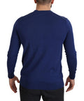 Men's Virgin Wool Cardigan Blue Clothing