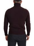 Men's Virgin Wool Turtleneck Brown