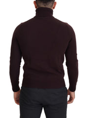 Men's Virgin Wool Turtleneck Brown