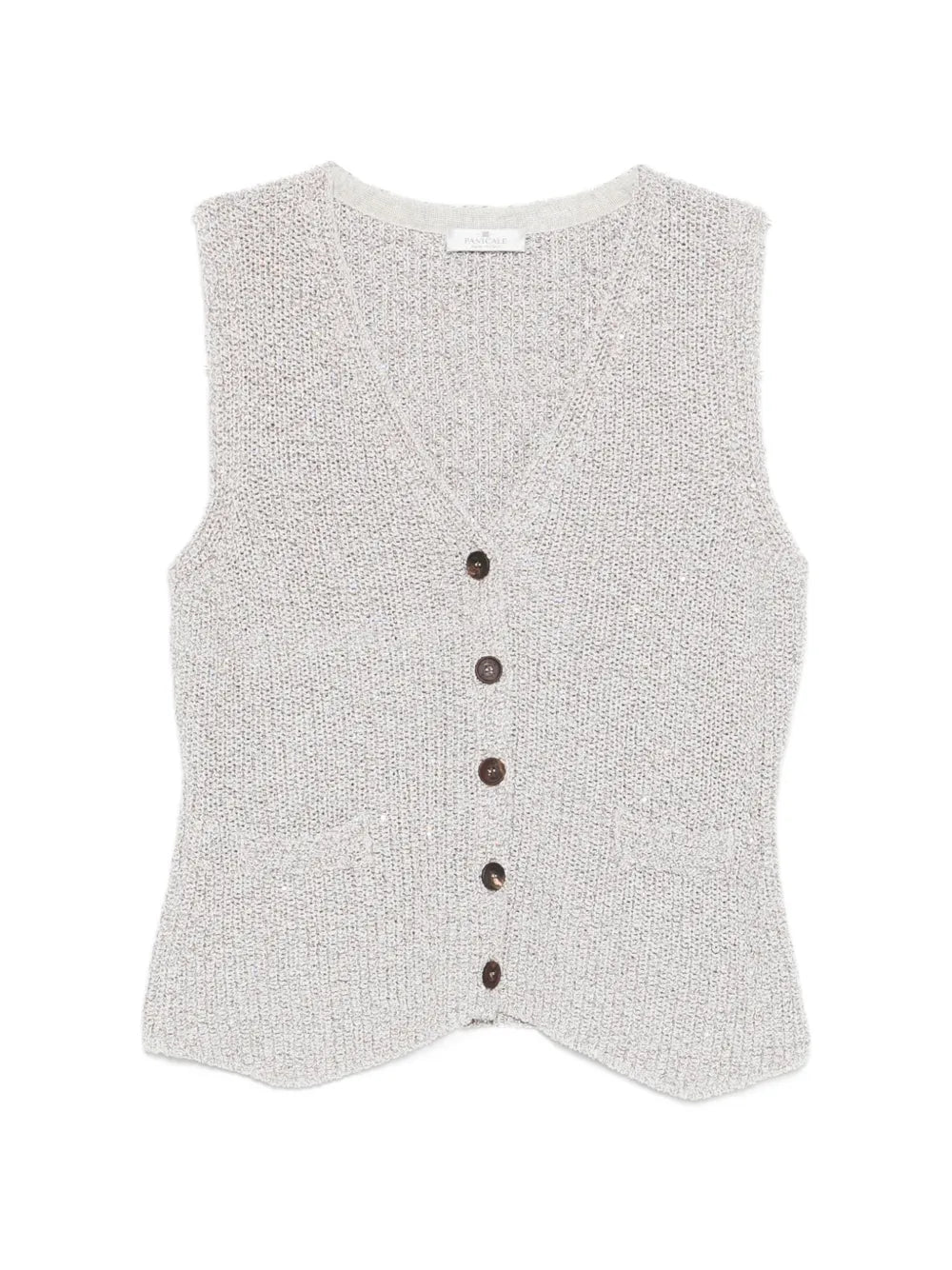Panicale Sequin-Embellished Cardigan — Beige