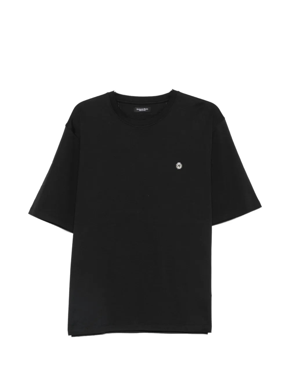 Stefano Ricci Logo-Plaque T-Shirt — Black