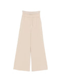 Panicale Drawstring Wide-Leg Trousers — Sand