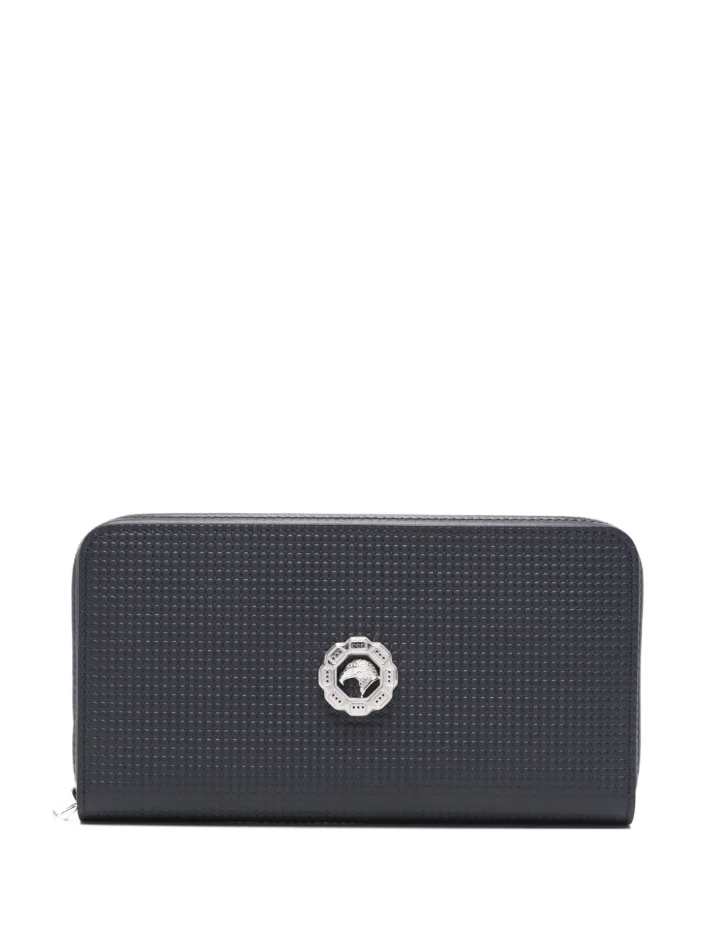 Stefano Ricci Logo-Plaque Leather Wallet — black