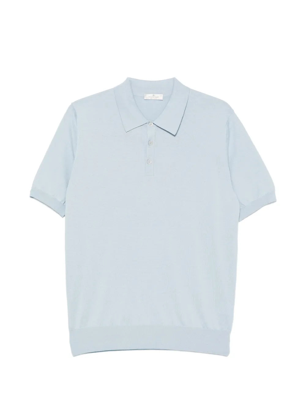 Panicale Silk-Cotton Blend Polo — Blue