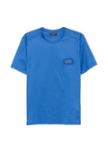 Stefano Ricci Logo-Embroidered Crew-Neck T-Shirt — Blue