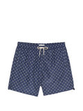 Jacob Cohen Paisley Drawstring Swim Shorts — Navy