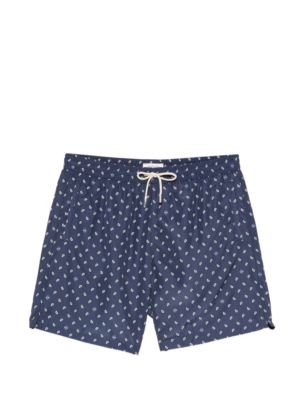 Jacob Cohen Paisley Drawstring Swim Shorts — Navy