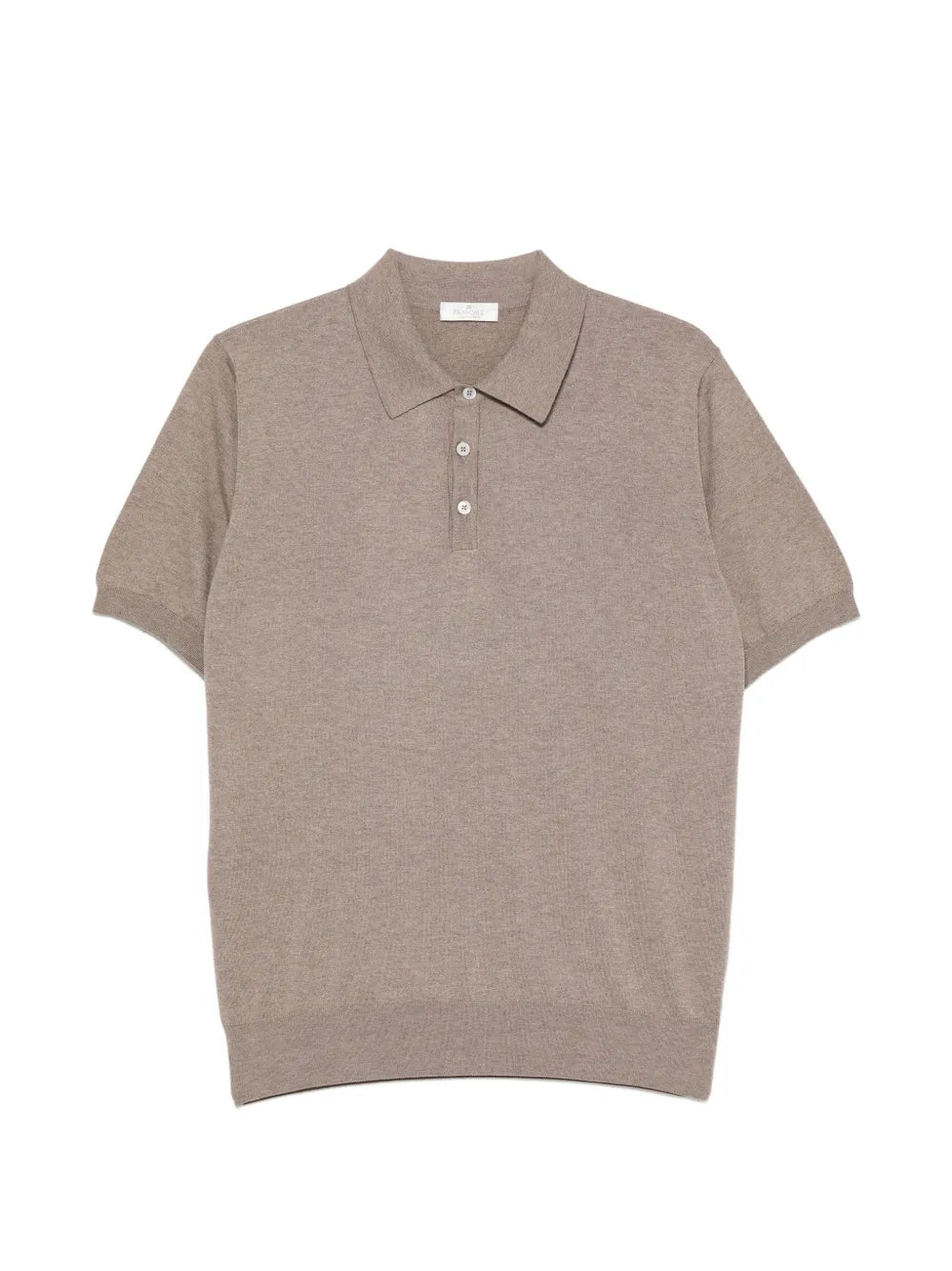 Panicale Silk-Blend Knit Polo Shirt — Beige