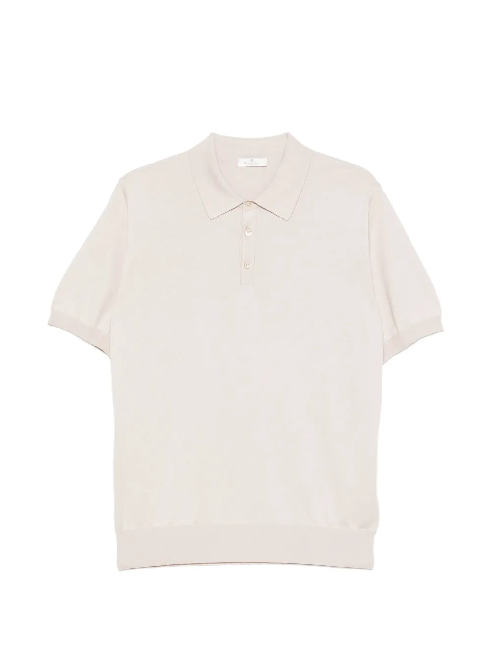 Panicale Silk-Blend Short-Sleeve Polo Shirt — Beige
