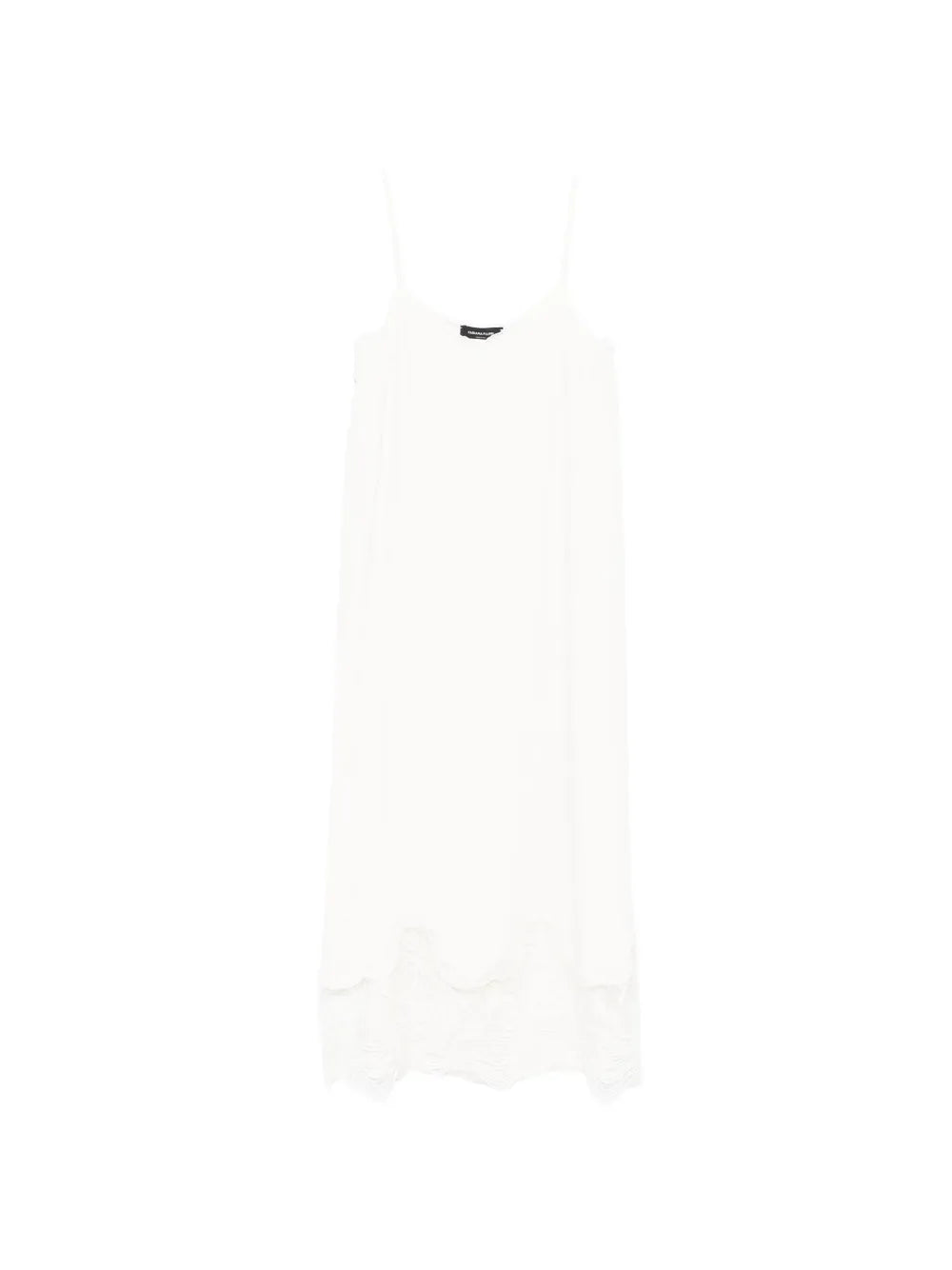 Fabiana Filippi Lace-Trim Midi Dress — White