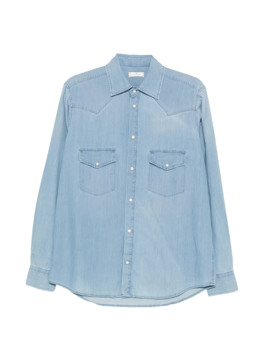 Panicale Western-Style Flap-Pocket Shirt — Blue