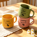 Taza de cerámica personalizada de 12 oz con título y fecha Uso diario Día de la Madre Día del Padre Regalo para mamá Papá
