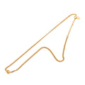 Gold Plated Logo Pendant Necklace