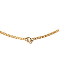 Gold Plated Logo Pendant Necklace