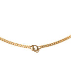 Gold Plated Logo Pendant Necklace
