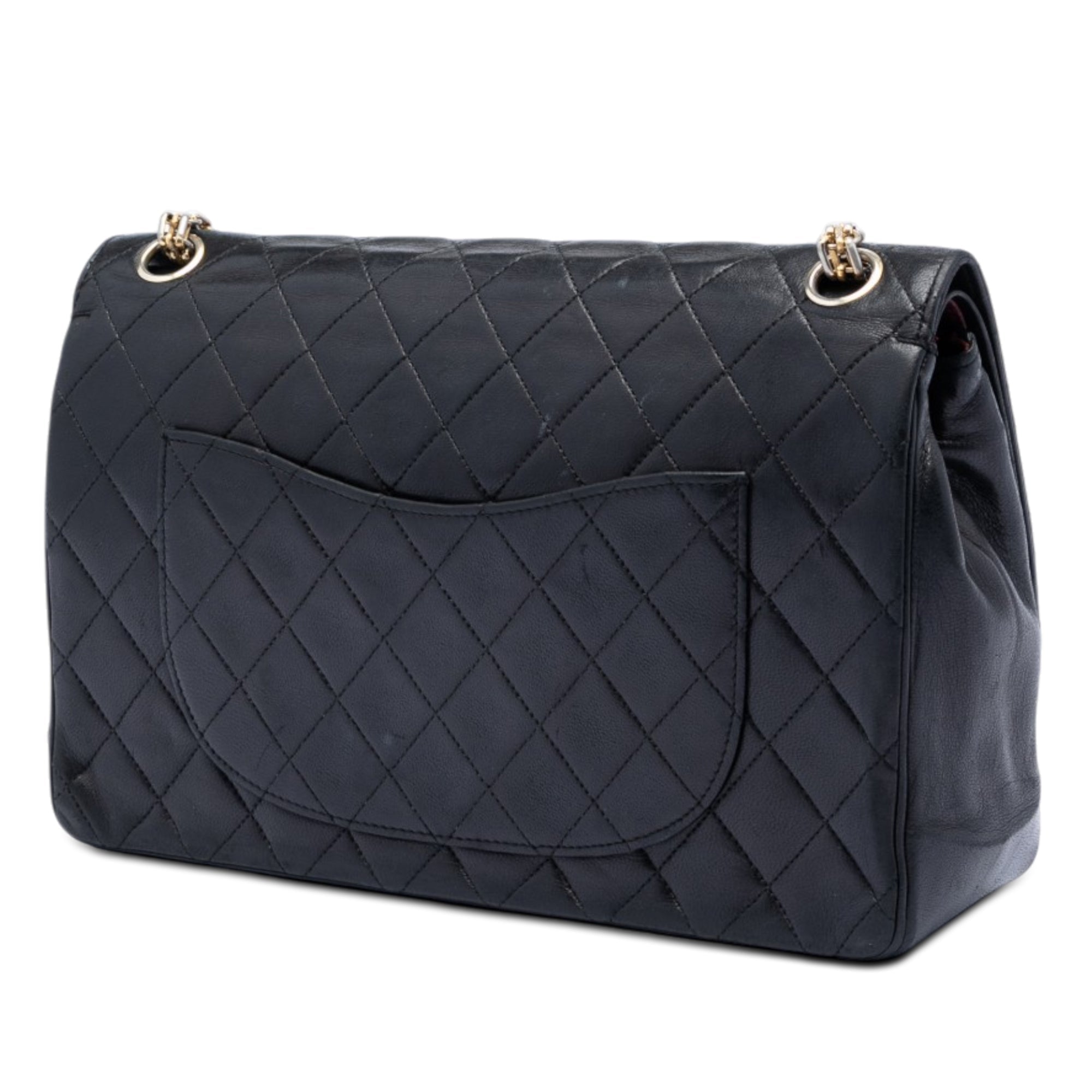 Medium CC Quilted Lambskin Bijoux Chain Double Flap