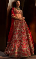 Ruby Red Lehenga Set By KYNAH, Luxury Indian Fashion & Bridal Wear