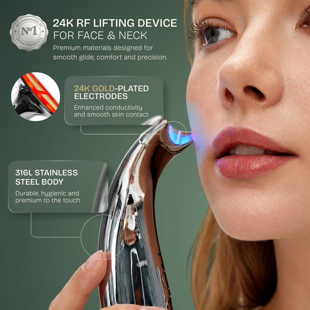 RF Lifting Oro 24K Facial y Cuello