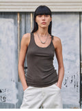 Early Summer Jet Lag Casual Tight-fitting Multi-collar Camisole for Women