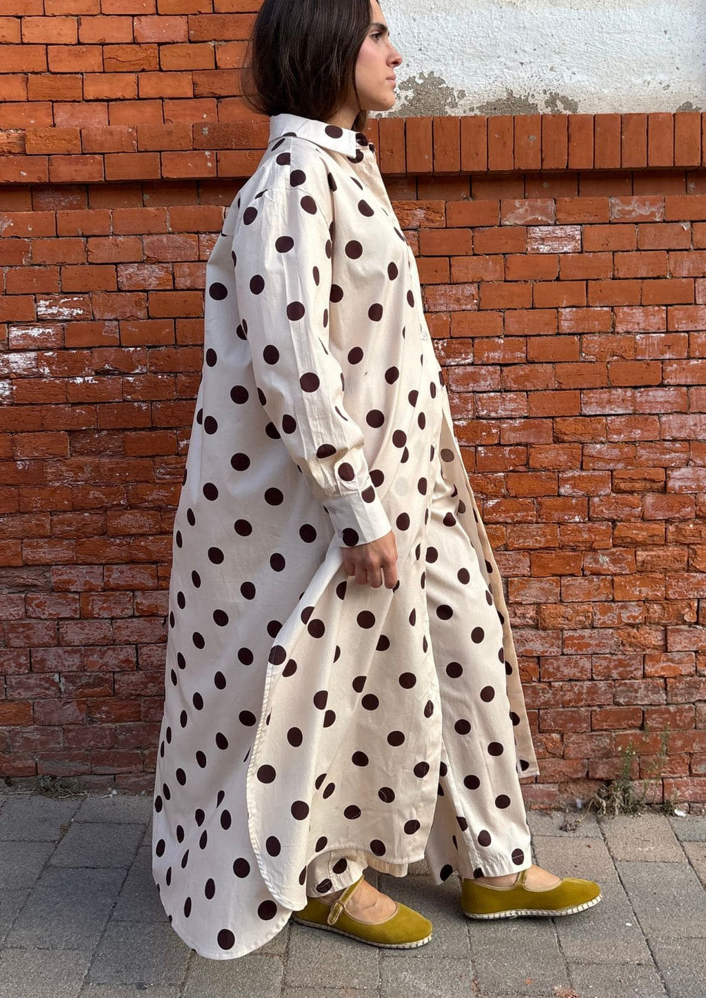 Vestido camisero Vivian - Beige