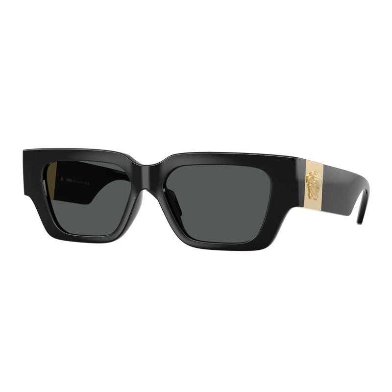 Versace Black Acetate Sunglasses — Black