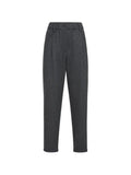 Brunello Cucinelli Wool Tapered Trousers — Charcoal