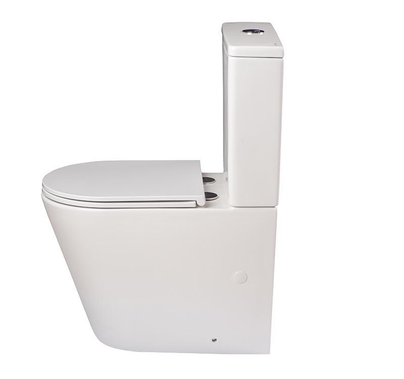 BATHME B009382 ELEGANCE Inodoro Rimless Completo Blanco